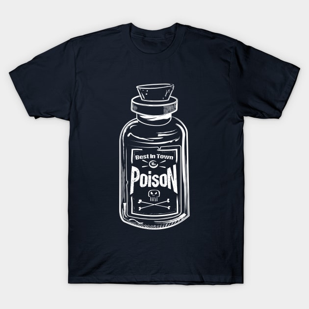 Poison bottle white T-Shirt by SimonSay